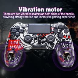 Namajunas - Draadloze Controller geschikt voor PS4/Pro/Slim/PC - Bluetooth gamepad - Geschikt voor Playstation 4 -Zes-assige sensor - LED-lichtbalk en touchscreen-functionaliteit - Audio Jack Input - Gaming Accesoires — thumbnail 8