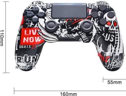 Namajunas - Draadloze Controller geschikt voor PS4/Pro/Slim/PC - Bluetooth gamepad - Geschikt voor Playstation 4 -Zes-assige sensor - LED-lichtbalk en touchscreen-functionaliteit - Audio Jack Input - Gaming Accesoires — thumbnail 9