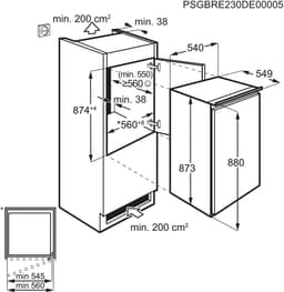 AEG NSK5O881ES koelkast – Inbouw – 178 cm – LowFrost – 4-sterrenvriesvak — thumbnail 6