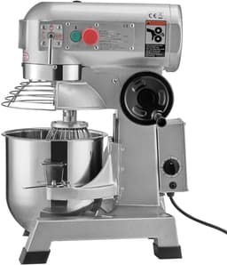 Commerciële Voedselmixer, Capaciteit 7,3 Qt, Dubbele Roterende Deegkneder van 550W met Roestvrijstalen Kom, Veiligheidsschild En Timer, Ideaal voor Restaurants En Bakkerijen — thumbnail 2