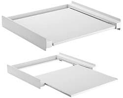 Universeel Aansluitframe met Uittrekbare Plank voor Wasmachines of Drogers - Ruimtebesparend en Tot 60kg Belastbaar — afbeelding 1
