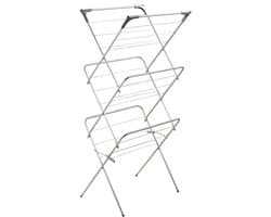 Verticale droogtoren met antislip voeten - ruimtebesparende wasdroger van metaal