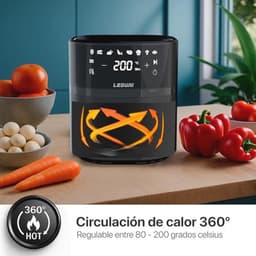 Airfryer 6L met Eenvoudige Bediening en Temperatuur Instelling van 80-200 °C — thumbnail 3