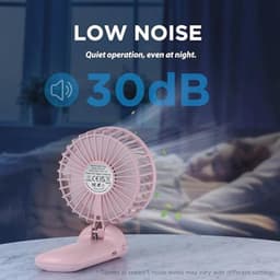 Mini Draagbare Ventilator met USB Oplaadbare Functie en 4 Snelheden — thumbnail 4