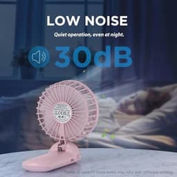 Draagbare Mini Ventilator met 4 Snelheden en 180° Opvouwbaar Ontwerp - Ideaal voor Thuis, Kantoor en Reizen — thumbnail 3