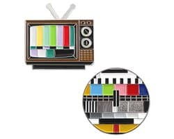 Vintage TV Revers Pins - Geen Signaal Emaille Pins - Creatieve Broches voor Kleding en Rugzakken