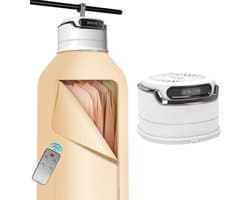 Draagbare Wasdroger – Droger - Mini Elektrische Opvouwbare Droogmachine Met Afstandsbediening En Droogtas – 360° Hetelucht Drogen - Aanraakgevoelige aanpassing - Met uv-sterilisatie - Voor Reizen Camper Appartement En Huis - Wit