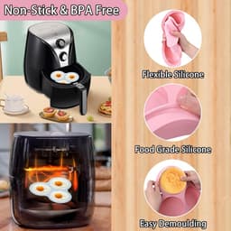 Siliconen airfryervorm, airfryervormen, herbruikbare airfryeraccessoire, opvouwbare siliconen bakplaat van voedingskwaliteit — thumbnail 3