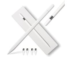 Stylus Pen -capacitieve Pen（alleen voor appel） -Geschikt voor Apple iPad modellen vanaf 2018- Apple pencil alternatief- Palm rejection-Gevoel van kanteldruk-easy to operate-strong magnetic suction- 4 extra punten