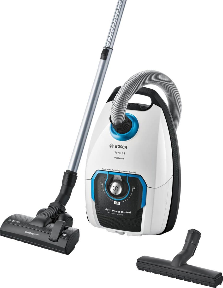 Bosch ProSilence BGB8SIL1 Serie 8 - Stofzuiger met zak - Wit — afbeelding 1