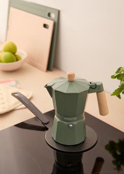 CREATE - Italiaanse koffiezetter - Sage - Met inductieadapter - 6 kopjes / 350ml - THERA MOKA RETRO — thumbnail 5