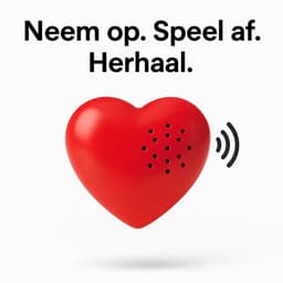 Pratend hartje - Klein - 30 sec. opname - rood — thumbnail 3