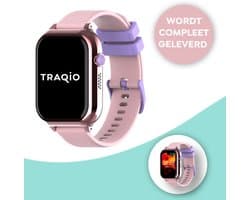 Traqio TRQ10 - GPS horloge kinderen - gps horloge kind - kinderhorloge bellen - gps tracker kinderhorloge - kinderhorloge met gps - kinderhorloge - Kinder smartwatch GPS - GPS horloge school - Roze