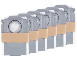 Roborock Robotstofzuiger Originele Stofzakken-6st-Voor Saros 10R/Saros 10/Qrevo Edge/Qrevo Edge S5A/Q10 S5+/Q10 PF+/Q7 BF+/Qrevo Pro/Saros Z70/Q7 M5+/Qrevo Curv/Q10 X5+/Qrevo Master