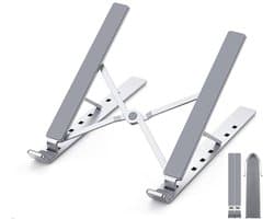 Sounix Laptop Standaard - Laptopstandaard - Geventileerde Koelcomputerstandaard - Verstelbare - 10-15.6" - Zilver