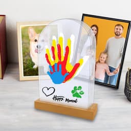 Hand- en Voetafdruk Set voor Gezin tot 5 Personen, Niet-Giftige Verf voor Kinderen, Kraamcadeau — thumbnail 3
