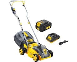 Draadloze Grasmaaier 40V met Borstelloze Motor en 30L Grasopvangbak - 32 cm Maaihoogte
