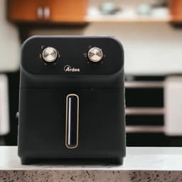Friteuse met 6L Inhoud - Digitale Airfryer met Touchscreen en Stopwatch — thumbnail 2
