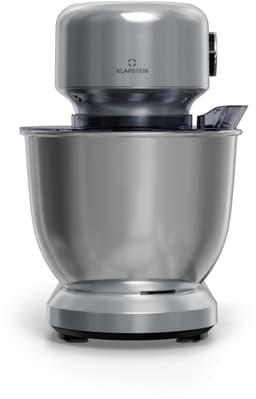 Klarstein Bella Evo 1500W keukenrobot – 5L roestvrijstalen kom, 12 snelheden, planetaire mixfunctie, pulsefunctie, deeghaak, klopper & garde, keukenrobot voor bakken, zilver — thumbnail 2