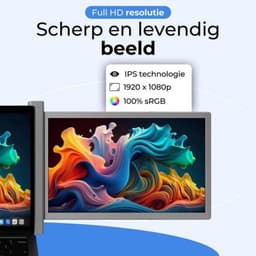 White-Label® Portable Monitor - Draagbare Scherm - Uitbreider - Full HD — thumbnail 4