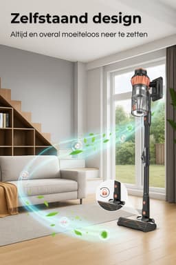 MYBOT S10 VisionPro - Steelstofzuiger - 2 Accu's - 430W - 34Kpa - 3 Zuigniveaus - Vacuum Cleaner - Steelstofzuiger Draadloos - Zonder Zak - Op Accu — thumbnail 4