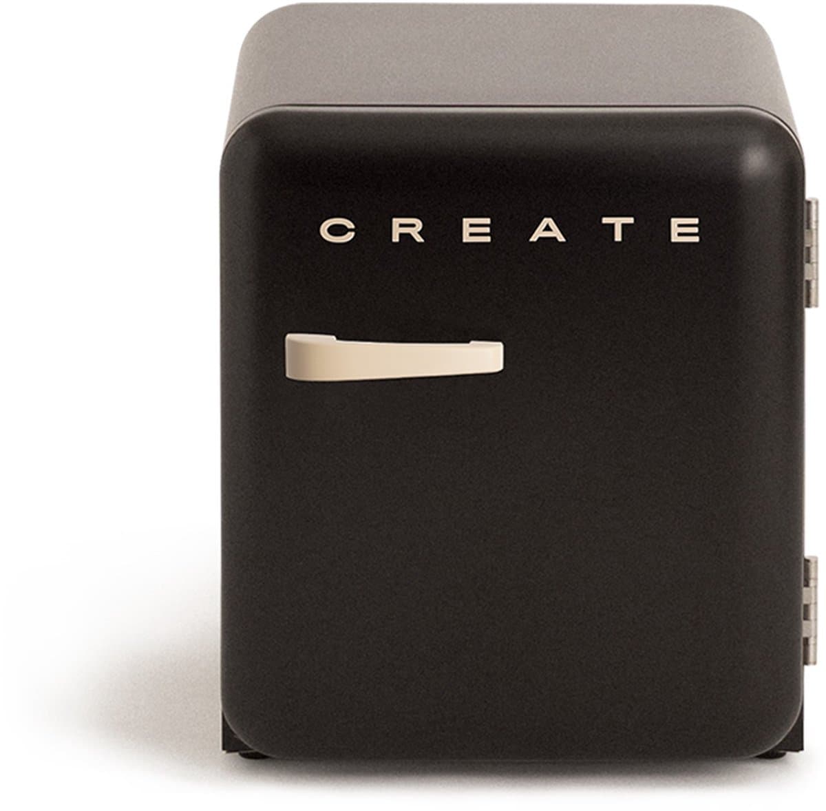 CREATE - Koelkast in retrostijl - Zwart - Handvat Zand - FRIDGE RETRO 48L — afbeelding 1