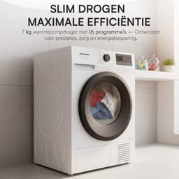 Heinner HHPD-M7N13PBKE++ Warmtepompdroger 7 kg – 16 Programma’s – Anti-Kreuk & Vochtigheidssensor – LED Display – Wit – 5 Jaar Garantie — thumbnail 6