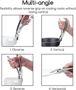 BOTC Oventang - Airfryer Pannengrijper - Kommengrijper voor hete platen - Compatibel met Instant Pot-accessoires - 2 stuks — thumbnail 6