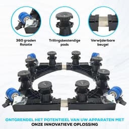Wasmachine Verhoger - Ombouw - Kast - Zwart — thumbnail 4