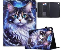 Dunne Beschermhoes voor iPad 10,2 inch met Standfunctie en Kleurenpatroon