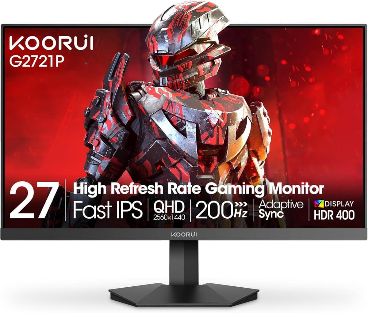 KOORUI G2721P - QHD IPS Monitor - 27 Inch - 200 Hz - 1ms — afbeelding 1