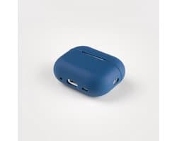 Hoesje voor de AirPods Pro 3 in de kleur Donker Blauw - TCH - Beschermhoes - Siliconen - Case - Soft case