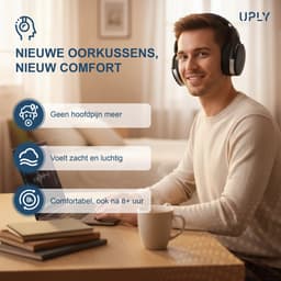 Set Oorkussens voor Sennheiser Koptelefoon - HD 4.50BT Oorkussen - HD 4.50/4.50BTNC/4.50SE/4.40BT/4.30G/4.20S/458BT/450/450BT/400S/350BT - Kunstleer - Traagschuim — thumbnail 3