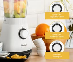 Vedder House - Keukenmachine - 3 functies - Blender - Hakmolen - Versnipperaar - Foodprocessor — thumbnail 4