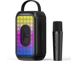 Draagbare Bluetooth Speaker met Draadloze Microfoon - Karaoke Systeem voor Feestjes