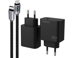 Phreeze usb C oplader geschikt voor iPhone en iPad met Lightning naar usb C kabel - Power adapter 20 watt 20w
