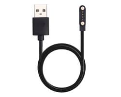 Oplaadkabel GPS Horloge Kind – USB Oplader voor Kinder Smartwatch – 4-Pin Magnetische Oplader – Zwart