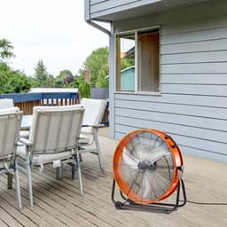 Industriële Ventilator - Trommelventilator/Vloerventilator - Diameter 61 cm - Drie Snelheden - Kantelbaar 360° - Luchtstroom 14.600 m³/u — thumbnail 2