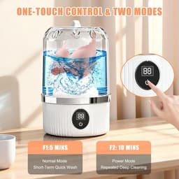 Mini wasmachine - Wasmachine - Draagbare wasmachine - Wasmachines - Mini-wasmachine - Draadloze wasmachine - Met USB-aansluiting - Ruimtebesparend - Lichtgewicht - Voor kamperen - Voor studentenkamers - Geschikt voor backpackers - Voor thuis — thumbnail 2