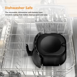 Airfryer oven - Hetelucht friteuse - 8 liter - 8 programma's - 1500 watt - zichtvenster - LED touch screen - RVS, zonder BPA + receptenboek — thumbnail 2