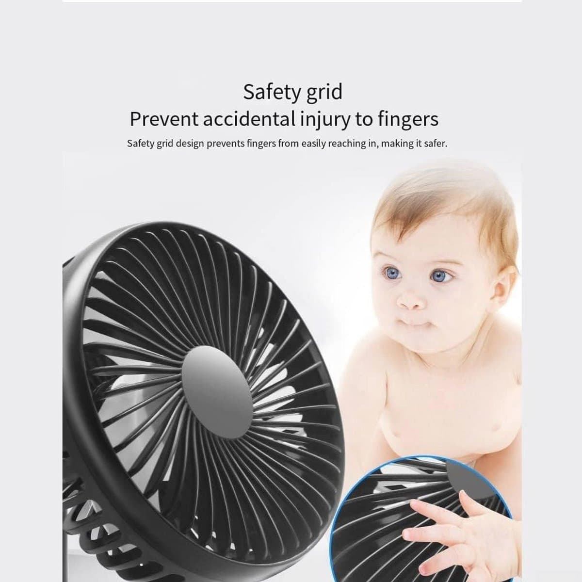 Autoventilator met USB-zuignap voor Zomerkoeling - Mini Ventilator voor Auto, SUV, 12/24 V — afbeelding 1