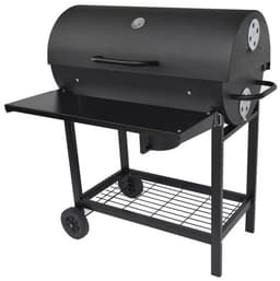 Houtskoolbarbecue met Deksel en Wielen Fieldmann FZG 1007 Zwart — thumbnail 1