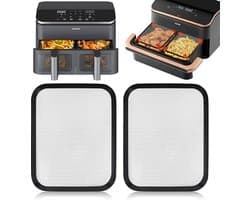Spatdeksel Voor Airfryer - Airfryeraccessoire - Roestvrij Staal - Compatibel Met De Cosori 10L Dual Flame/Dual Fryer Airfryer - Magnetische Spatdeksel Van Roestvrij Staal - Gemaakt Van Duurzame Materialen