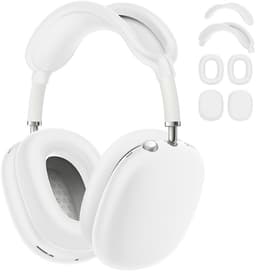 Shieldcase Beschermset geschikt voor Apple Airpods Max 1/2 - Siliconen covers / bescherming - 4 delige set - Hoofdband cover - Oorkap Beschermers & Reishoes - 4 in 1 set - Wit — thumbnail 1
