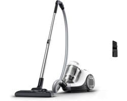 Quvo® Steelstofzuiger met snoer - Steelstofzuiger - Stofzuiger - Zilver - 45cm x 34cm x 29cm