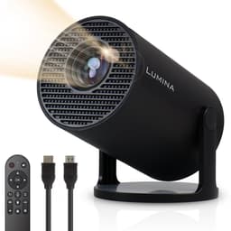 Lumina® Pro Mini Beamer 2026 – Android 14 Smart Projector met Google Playstore – Thuisbioscoop – Voor iOS & Android – WiFi 6 & Bluetooth 5.4 – Zwart — thumbnail 1