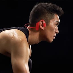 White-Label® Bone Conduction Headphone - Koptelefoon voor Activiteiten - Draadloos - Bleutooth - Rood — thumbnail 2