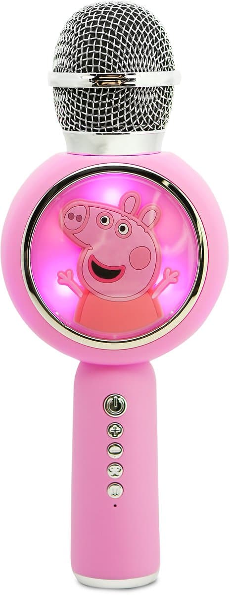 Peppa Pig - draadloze karaoke microfoon voor kinderen - oplichtend LED display - speaker - stemvervorming- draadloze karaoke microfoon - met lichteffecten - speaker - stemvervorming — afbeelding 1