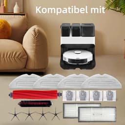 De accessoirekit Geschikt voor Roborock S7 Pro Ultra/Roborock S7 MaxV Ultra bevat: 1 rolborstel, 1 zelfreinigende borstel, 2 HEPA-filters, 4 zijborstels, 4 dweildoeken en 4 stofzakken. — thumbnail 2