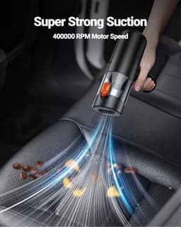 Stofzuiger - Stofzuiger Draadloos - Handstofzuiger - Handstofzuiger Oplaadbaar - Auto Stofzuiger - 4-In-1 Mini-Stofzuiger Met Luchtblazer - Met 28000 Pa Zuigkracht - Voor Auto, Huis En Keuken — thumbnail 2
